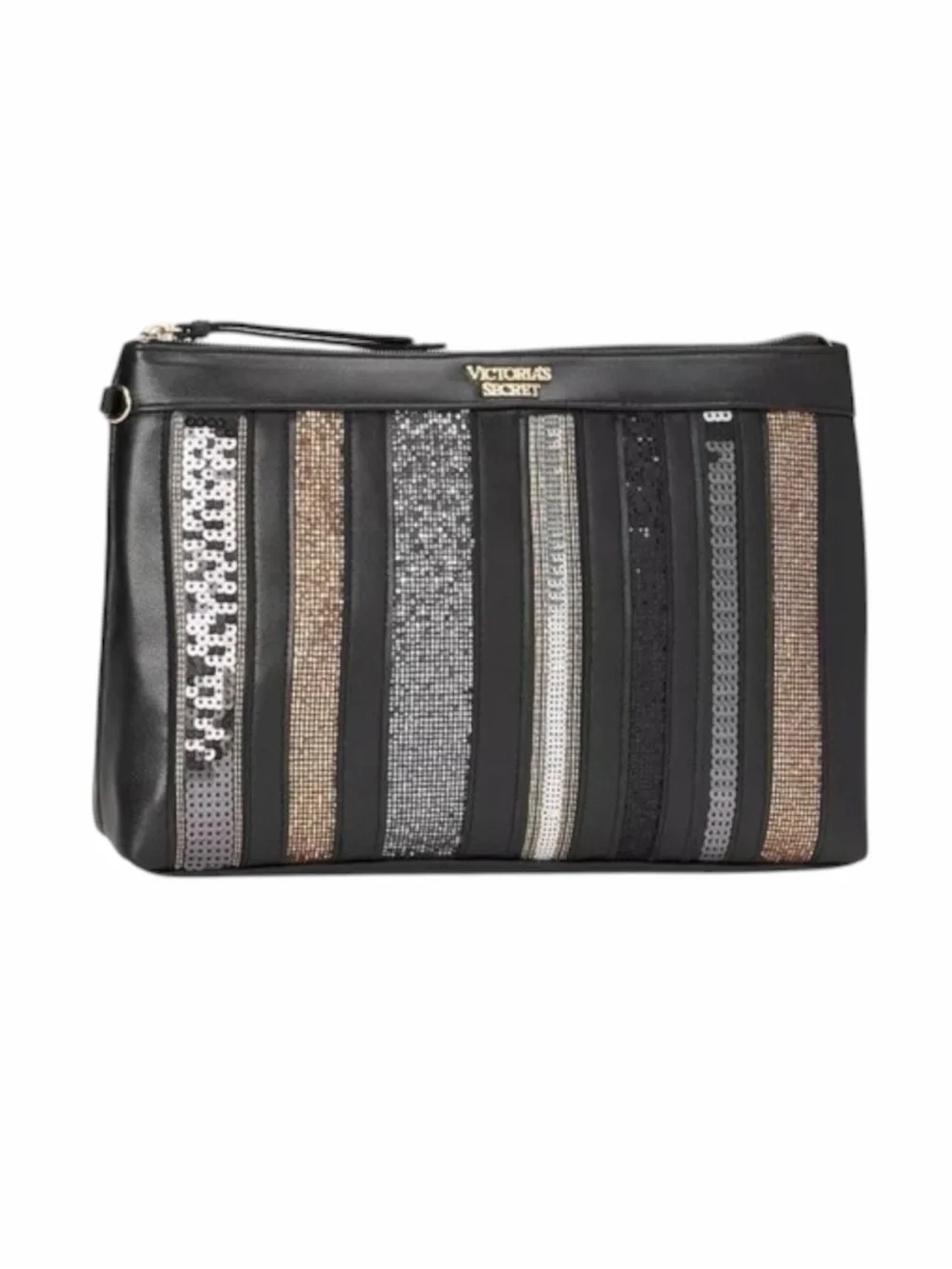 Victoria's Secret Glitter Mesh Beauty Pouch Bag